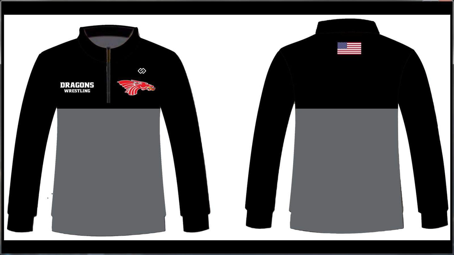 New Palestine Quarter Zip Black