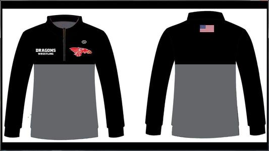 New Palestine Quarter Zip Black