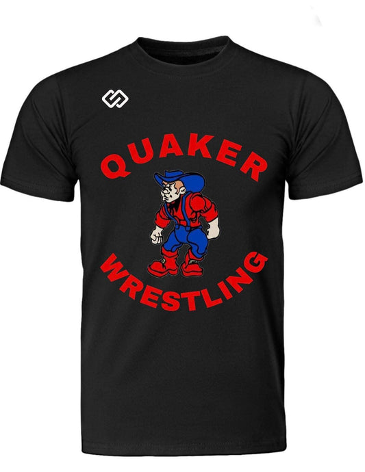 Quaker Cotton T-Shirt 1-Black