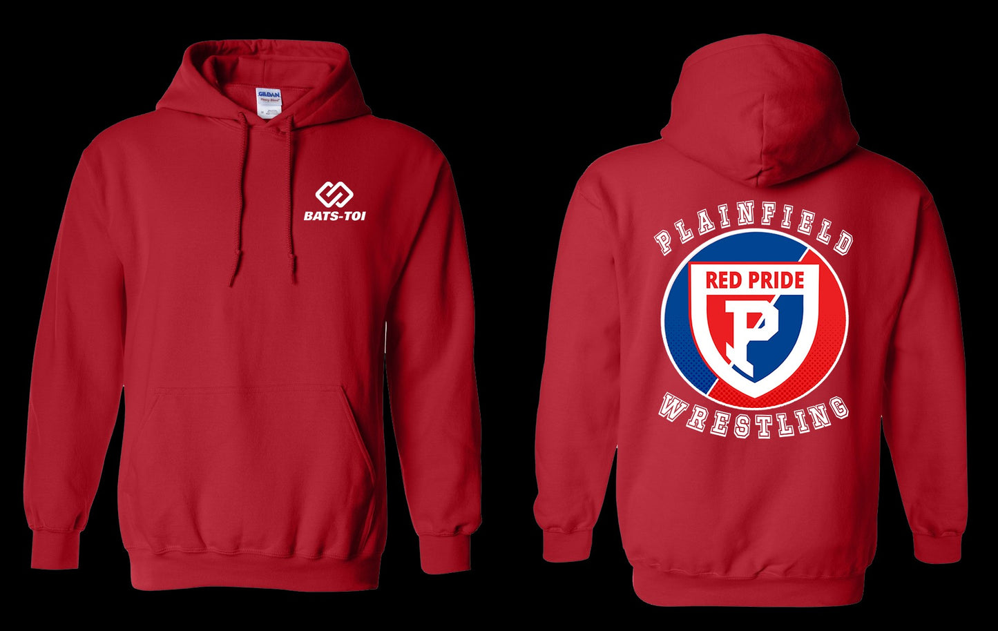 Quaker Cotton Sweatshirt 2-Red